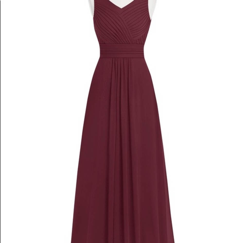 Grape size 12 Azazie Pierrette Floor Length